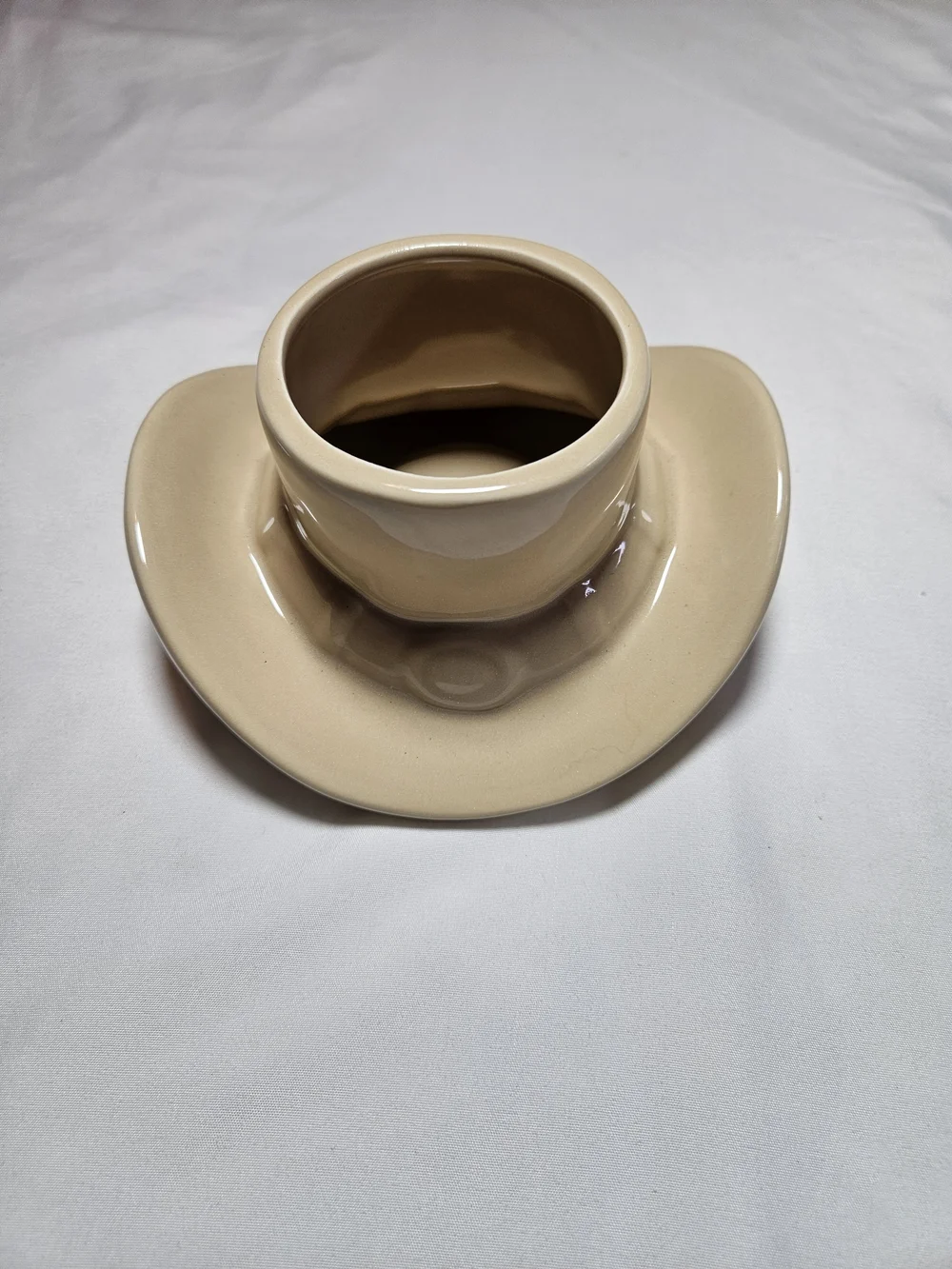 Beige Ceramic Decorative Planter